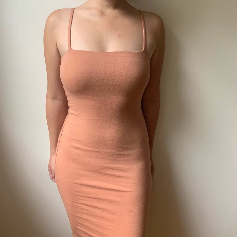 KOOKAI Osaka Dress earth color pima cotton, Size 1